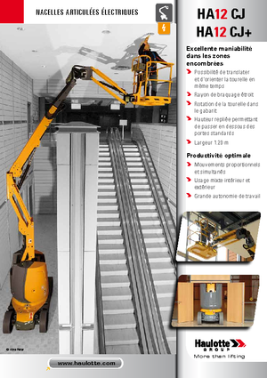 Piattaforme aeree articolate gommate Haulotte HA12 CJ