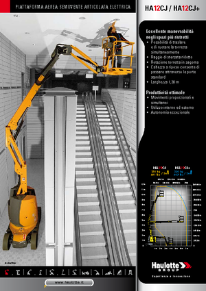 Piattaforme aeree articolate gommate Haulotte HA12 CJ