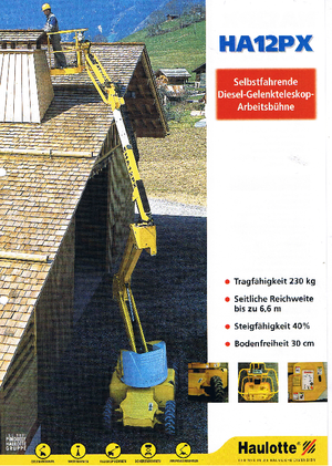 Piattaforme aeree articolate gommate Haulotte HA 12 PX