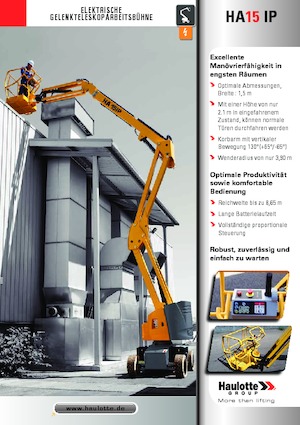 Piattaforme aeree articolate gommate Haulotte HA15 IP