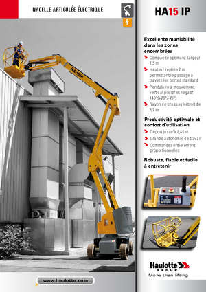 Piattaforme aeree articolate gommate Haulotte HA15 IP
