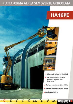 Piattaforme aeree articolate gommate Haulotte HA 16 PE