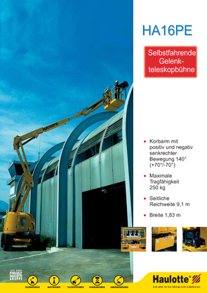Piattaforme aeree articolate gommate Haulotte HA 16 PE