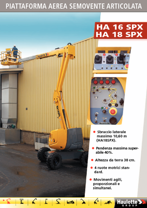 Piattaforme aeree articolate gommate Haulotte HA 16 SPX