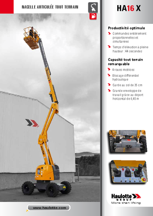 Piattaforme aeree articolate gommate Haulotte HA 16 X