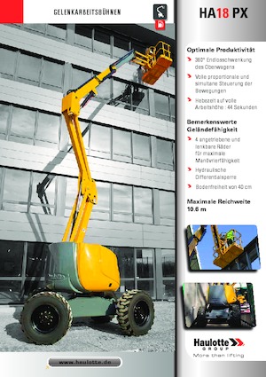 Piattaforme aeree articolate gommate Haulotte HA18 PX