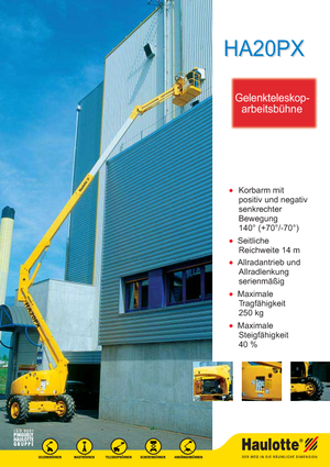 Piattaforme aeree articolate gommate Haulotte HA 20 PX