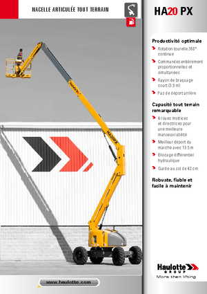Piattaforme aeree articolate gommate Haulotte HA 20 PX