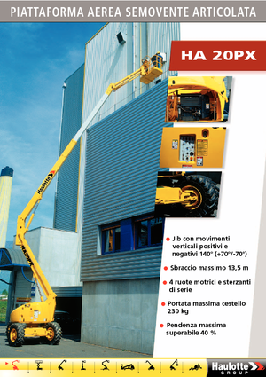 Piattaforme aeree articolate gommate Haulotte HA 20 PX