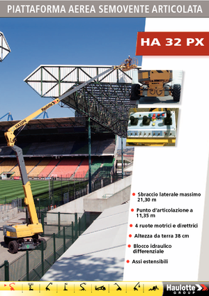 Piattaforme aeree articolate gommate Haulotte HA 32 PX