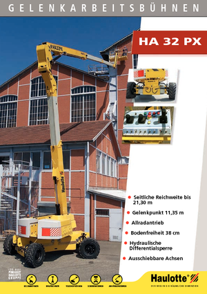 Piattaforme aeree articolate gommate Haulotte HA 32 PX