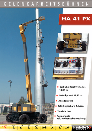 Piattaforme aeree articolate gommate Haulotte HA 41 PX