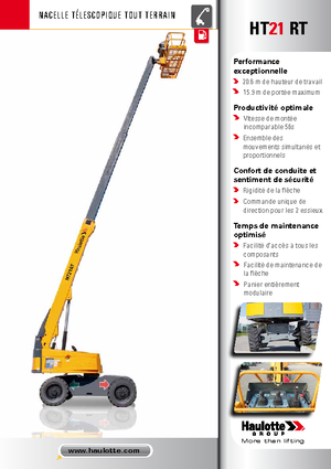 Piattaforme aeree telescopiche gommate Haulotte HT21 RT PRO