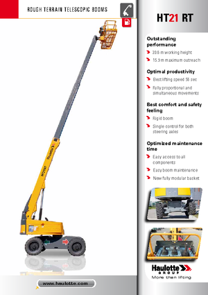 Piattaforme aeree telescopiche gommate Haulotte HT21 RT PRO