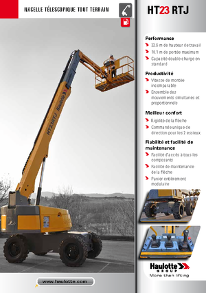 Piattaforme aeree telescopiche gommate Haulotte HT23 RTJ PRO