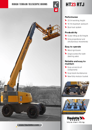 Piattaforme aeree telescopiche gommate Haulotte HT23 RTJ O
