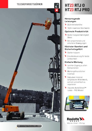 Piattaforme aeree telescopiche gommate Haulotte HT23 RTJ PRO
