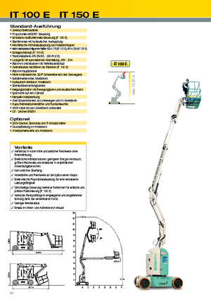 Piattaforme aeree telescopiche gommate Imer IT 100 E