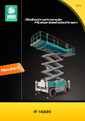 Piattaforme aeree verticali a pantografo su ruote Iteco IT 14220 D