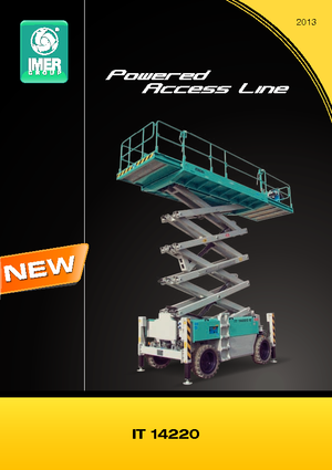 Piattaforme aeree verticali a pantografo su ruote Iteco IT 14220 D