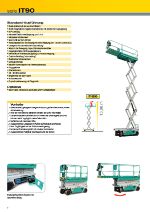 Piattaforme aeree verticali a pantografo su ruote Iteco IT 8290