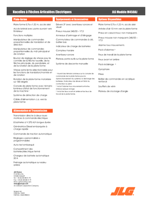 Piattaforme aeree articolate gommate JLG M450AJ