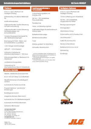 Piattaforme aeree telescopiche gommate JLG M600JP