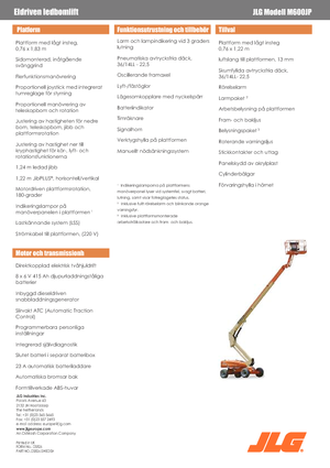 Piattaforme aeree telescopiche gommate JLG M600JP