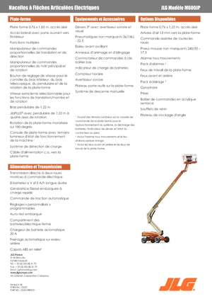 Piattaforme aeree telescopiche gommate JLG M600JP