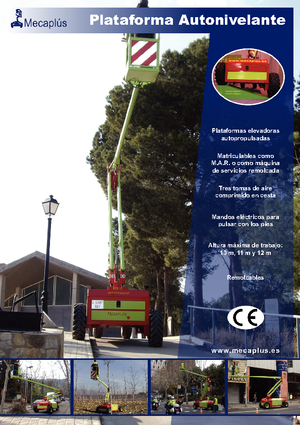 Piattaforme aeree articolate gommate Mecaplús MTP 12