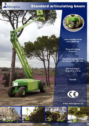 Piattaforme aeree articolate gommate Mecaplús MTP 12