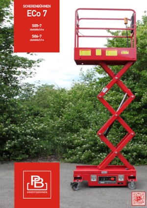 Piattaforme aeree verticali a pantografo su ruote PB PB S 05-7