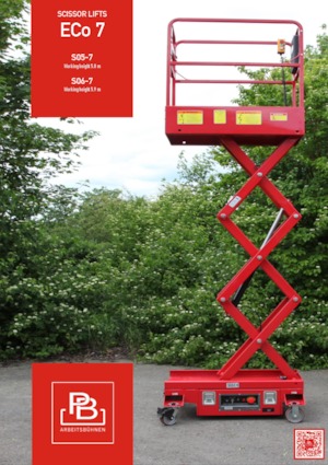 Piattaforme aeree verticali a pantografo su ruote PB PB S 06-7