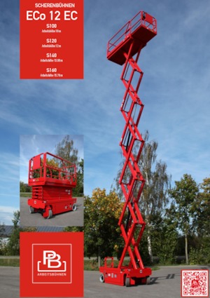 Piattaforme aeree verticali a pantografo su ruote PB PB S140-12EC