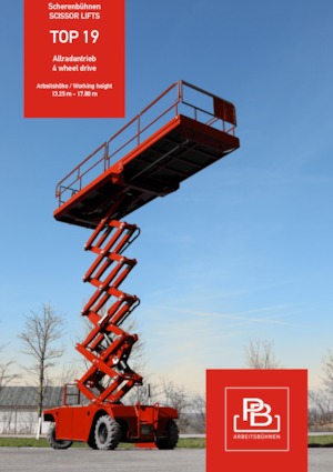 Piattaforme aeree verticali a pantografo su ruote PB PB S151-19E