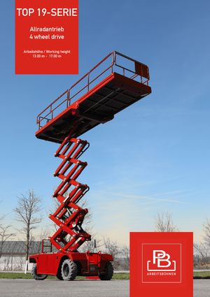 Piattaforme aeree verticali a pantografo su ruote PB PB S175-19E 4x4