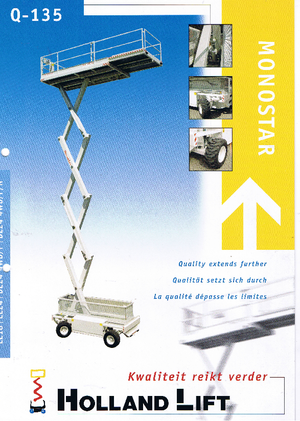 Piattaforme aeree verticali a pantografo su ruote Holland-Lift Q 135 DL 24 4WD P/N