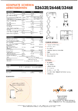 Piattaforme aeree verticali a pantografo su ruote Snorkel S 2646