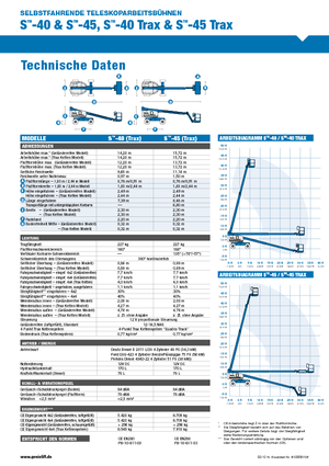 Piattaforme aeree telescopiche cingolate Genie S-45 TraX