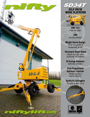 Piattaforme aeree articolate gommate Niftylift SD 34 T