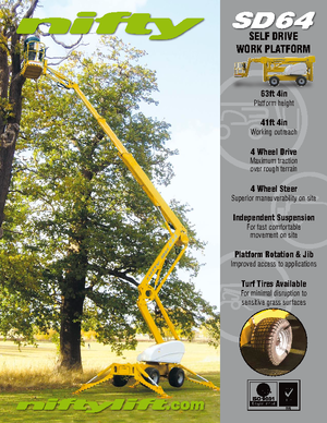 Piattaforme aeree articolate gommate Niftylift SD 64