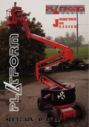 Piattaforme aeree articolate gommate Basket SEL 17 AJX