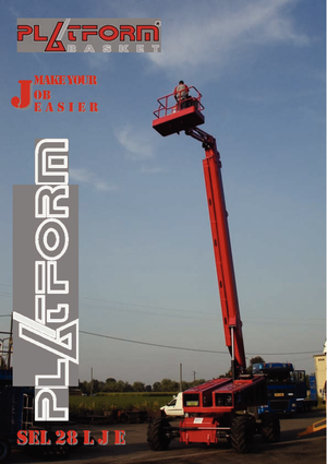 Piattaforme aeree telescopiche gommate Basket SEL 28 LJE