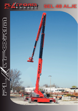 Piattaforme aeree articolate gommate Basket SEL 48 ALJE