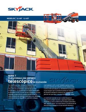 Piattaforme aeree telescopiche gommate Skyjack SJ 45 T