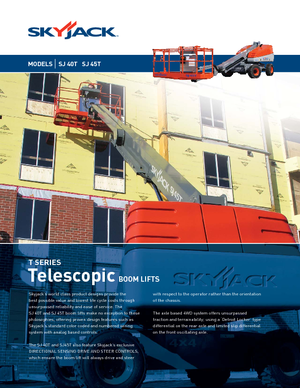 Piattaforme aeree telescopiche gommate Skyjack SJ 45 T