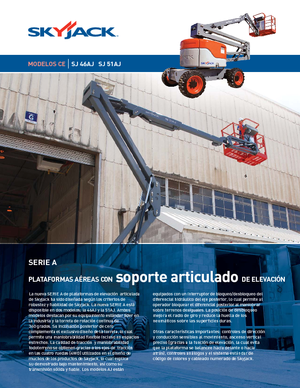 Piattaforme aeree articolate gommate Skyjack SJ 51 AJ