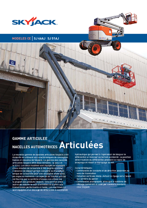 Piattaforme aeree articolate gommate Skyjack SJ 51 AJ