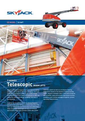Piattaforme aeree telescopiche gommate Skyjack SJ 66 T