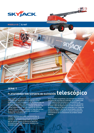 Piattaforme aeree telescopiche gommate Skyjack SJ 66 T